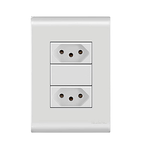 Conjunto Tomada Dupla 20A Liz Branco Tramontina