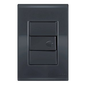 Conjunto Pulsador Campainha Liz Grafite Tramontina