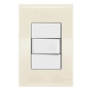 Conjunto Pulsador Campainha Liz Bege Tramontina