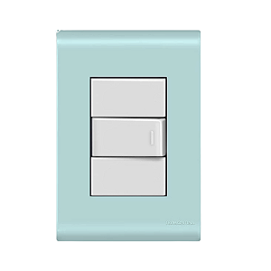 Conjunto Interruptor Simples Azul Jeans Tramontina