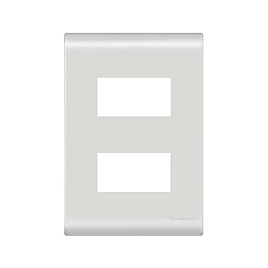 Placa 2 Módulos 4x2 Liz Branco Tramontina