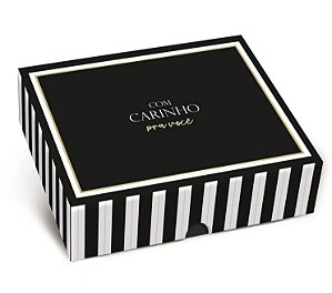 Caixa para presente retangular NEW MAISON CROMUS - 25X20X05 - 3 UNIDADES