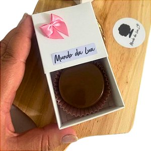 Caixa em papel cartão 250g para macaron ou mini pão de mel / tampa luva - 10 unidades