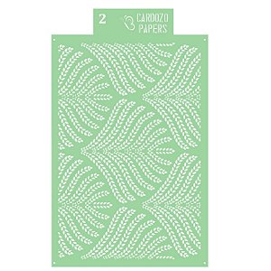 Estencil  em poliester Cardozo Papers para decoração de bolos - 1 unidade