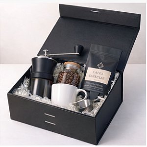 Caixa rígida dobrável 20x18x08cm com fecho magnético e fita de cetim - 1 unidade