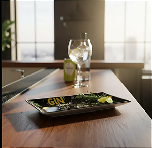 Conjunto 3 Petisqueiras Gin Vidro Preto