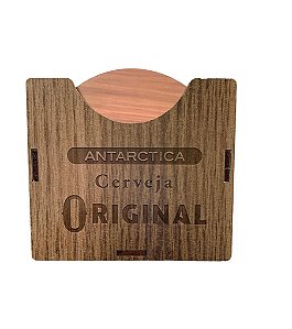 Porta Copo de Madeira  Original  6pçs cada