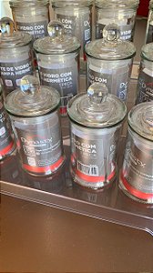 Conjunto 6 Potes de vidro com tampa hermético 120 ml Incolor Ótima Qualidade
