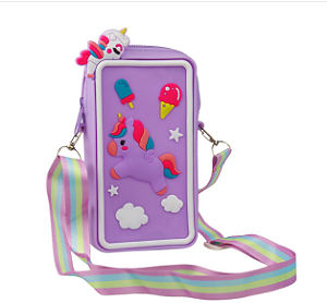 Bolsa Porta Celular de Silicone com Alça Persongens Sortidas