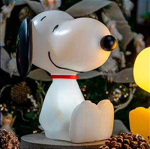 LUMINÁRIA SNOOPY 34 cm (A) LICENCIADA - Presente Perfeito e Decoração Aconchegante- Lampada instalada 9 volts led