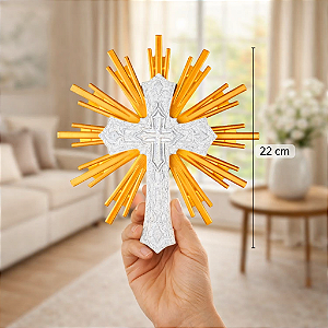 Cruz Sagrada Decorativa 22cm