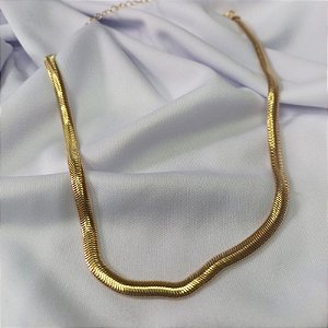 Colar Malha Serpente 5MM - Ouro 18K