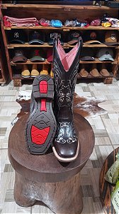 Bota texana feminina corte a laser