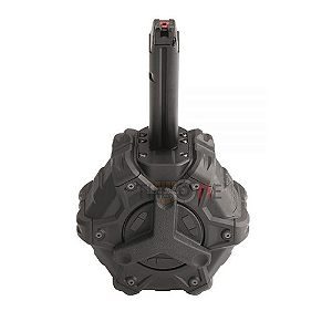Magazine Drum Armorer Works Para Pistola De Airsoft GBB Glock -350 Rds