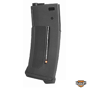 Magazine Airsoft M4 Mid-Cap 250bbs PTS - Preto