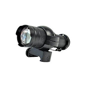 Lanterna tática Led Cree Q5 c/ Mount p/ trilho 22mm - Preta
