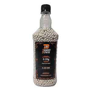 BBs Munição para Airsoft 0.20g Garrafa 5.000un - Tango Down
