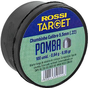 Chumbinho Rossi Target Pomba Calibre 5.5mm 100un