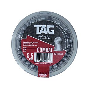 Chumbinho TAG Combat 5.5mm 100 Un