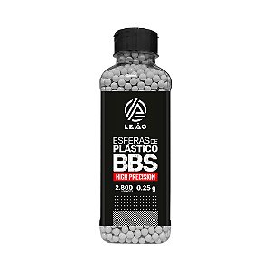BBs Munição para Airsoft Premium 0.25g 6mm pote com 2800 bolinhas