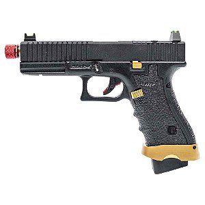 Pistola Airsoft Green Gás Rossi Striker Gold Blowback 6mm