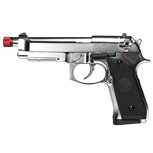 Pistola Airsoft Green Gás Rossi M92 Silver Blowback 6mm