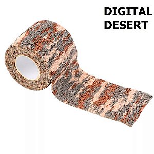 Adesivo Elástico Camo tape 4,5 Metros- Digital Desert