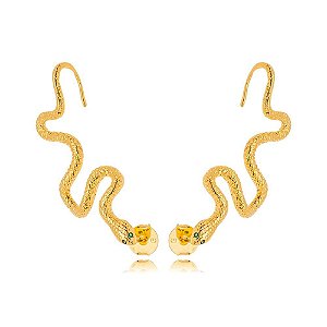 Ear Cuff Serpente Dourado