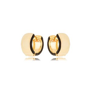 Argola Sabrina Esmaltada Bicolor P