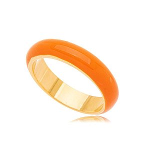Anel Esmaltado Laranja