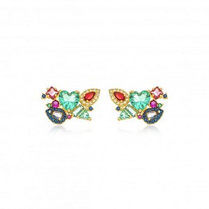Ear Cuff Ariel Colors Ródio