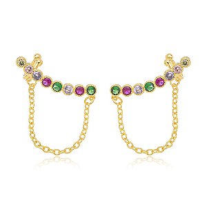 Ear Cuff Colors Corrente Dourado