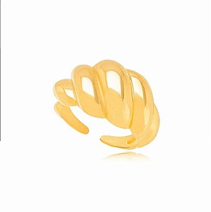 Anel Croissant Dourado