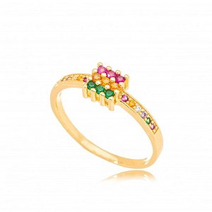 Anel Rachel Colors Dourado