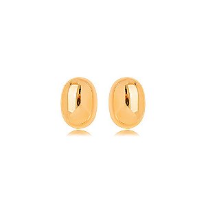Brinco Oval Mini Dourado