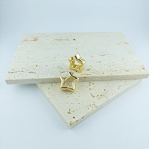 Argola Estrela Dourada