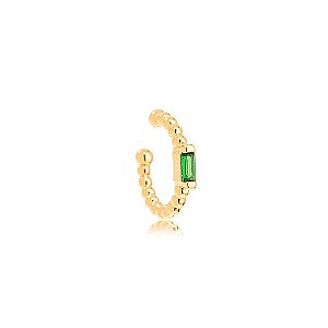 Piercing Cristal Esmeralda Dourado