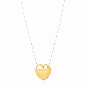 Colar Coração Fio de Nylon