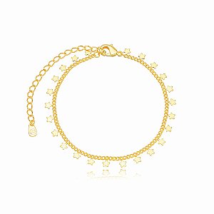Pulseira Mini Estrelas Dourada