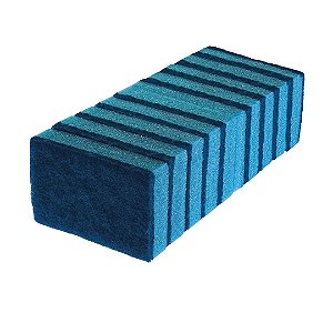 Esponja Dupla Face Azul – Pct c/ 10 ou 100 und