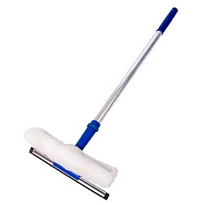 Kit Rodo Combinado Limpa Vidro c/ Luva e Cabo 50 cm