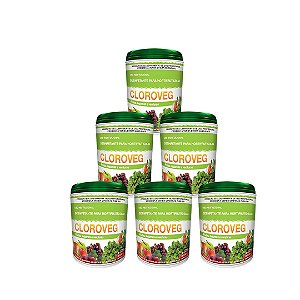 Cloroveg - Sanitizante Frutas, Verduras, Legumes Kit c/ 6 unid