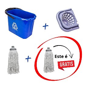 Kit Balde 12L + Espremedor Mopinho + Refil 190g – Ganhe 1 Refil Mopinho Extra