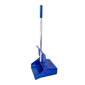 Pá Coletora Azul Articulada com Tampa 80cm