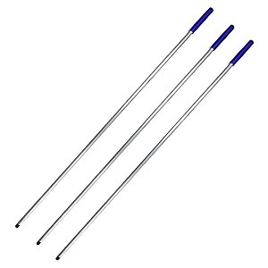 Kit 3 Cabos de Alumínio Anodizado 1,40 m x 22 mm com Rosca e Manopla