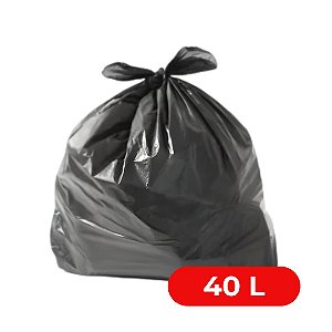 Saco de Lixo 40 Litros P6 c/ 40 Und- 1Kg PEBD