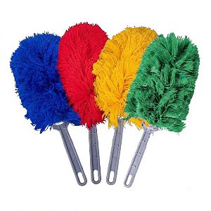 Kit 10 Espanadores de Pó Eletrostáticos Profissionais Laváveis Cores Diversas