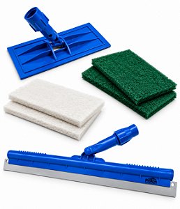Kit Rodo Articulado 45cm Azul + Suporte LT + 4 Fibras