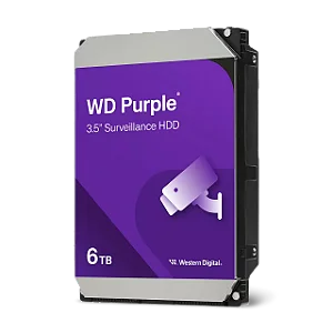 HDD WD PURPLE 6 TB PARA SEGURANCA / VIGILANCIA / DVR - WD64PURZ