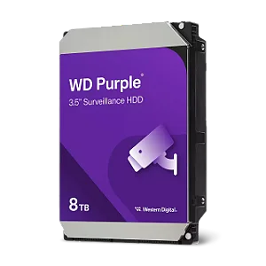 HDD WD PURPLE 8 TB PARA SEGURANCA / VIGILANCIA / DVR - WD85PURZ